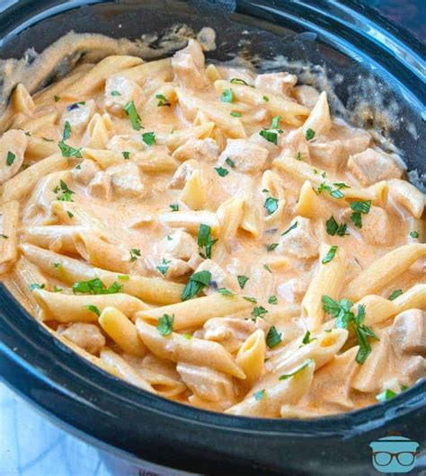 Crock Pot Buffalo Chicken Pasta The Country Cook