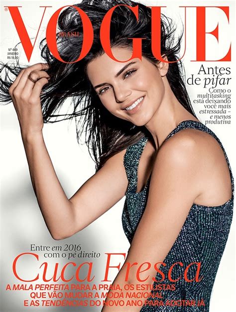 Kendall Jenner Vogue Brazil 2016 January Cover