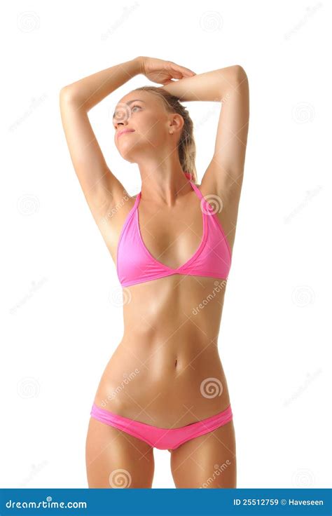 Tan Woman In Bikini Stock Image Image Of Sensual Gorgeous 25512759