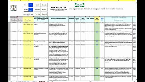 10 Risk Assessment Template Excel Excel Templates