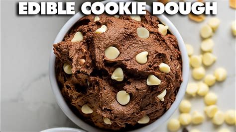 Edible Double Chocolate Cookie Dough Recipe Youtube