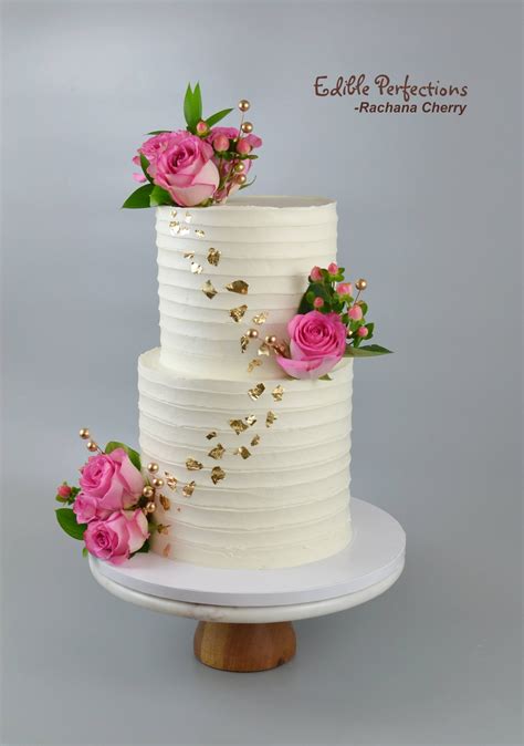 Fresh Flower Cake Edible Perfections