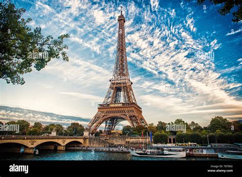 From Paris With Love Eiffel Tower At Sunset In Paris France Romantic
