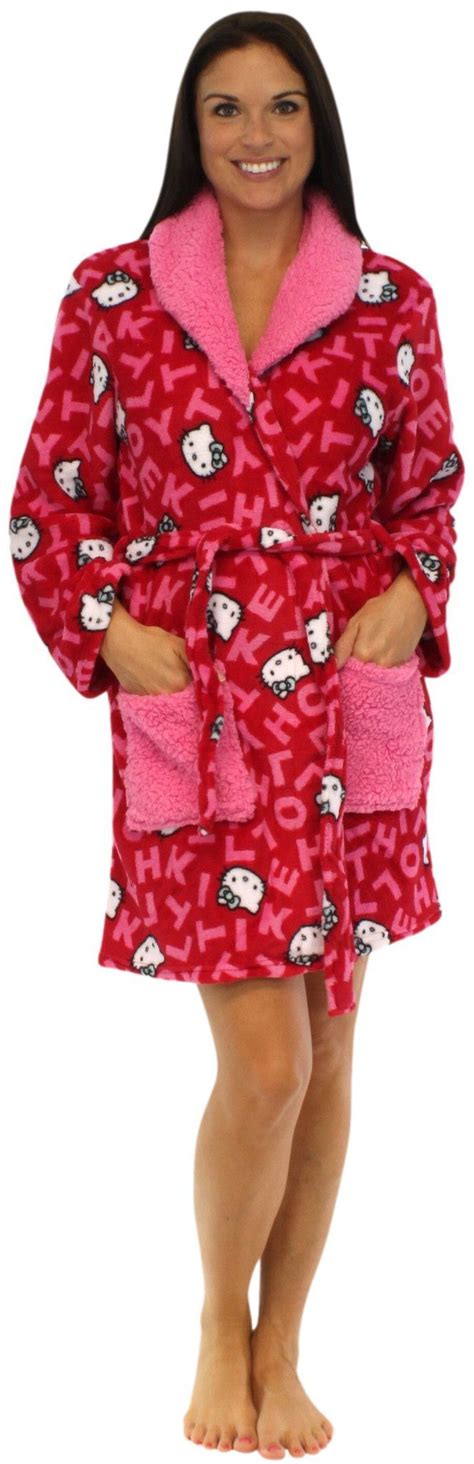 This Hello Kitty Robe Is Made Of Super Plush Fleece Features An All
