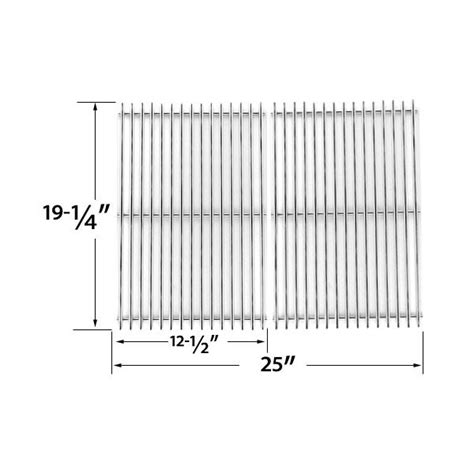 2 Pack Heavy Duty Replacement Stainless Steel Cooking Grates For