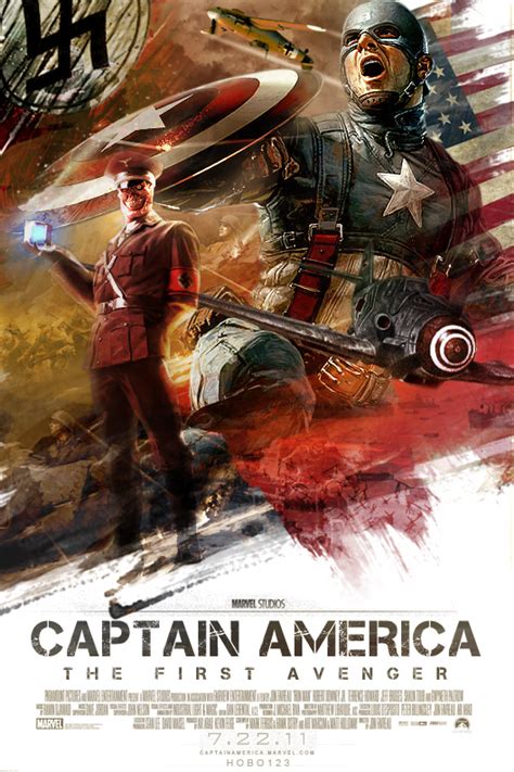 Captain marvel fan made concept art. Captain America Movie Poster 2 by hobo95 on DeviantArt