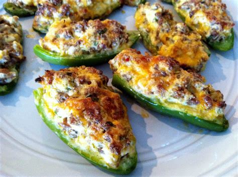 Low Carb Layla Sausage Stuffed Jalapeno Poppers