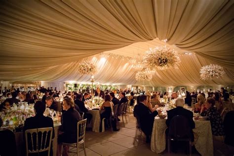Traditional Ceremony Glamorous Garden Inspired Tented Reception
