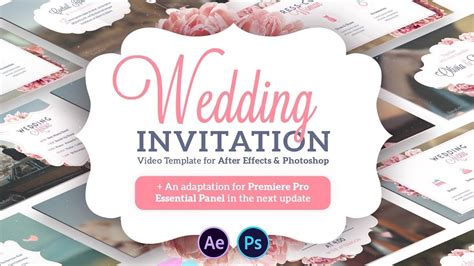 Hello, welcome to the wedding invitation (announcement)! Wedding Invitation | After Effects Template - YouTube