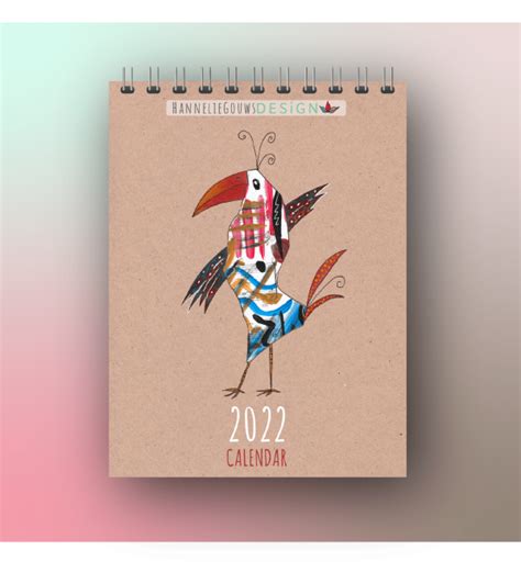 Free Bird Calendar 2022 Animal Portraits Pet Portraits Hand
