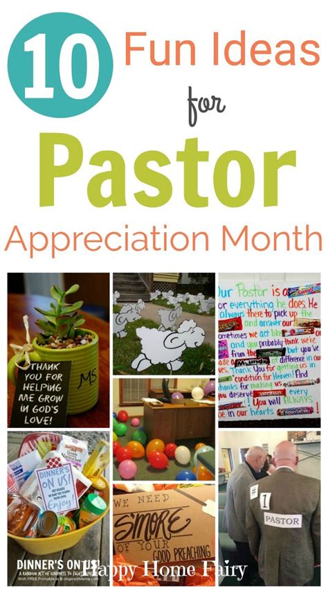 Fun Ideas For Pastor Appreciation Month Happy Home Fairy Pastors Appreciation Pastor