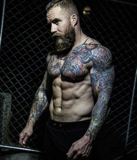 Pin By Mary E Chavarria On Beared Tatted Beard Tatted Men Interesting Faces