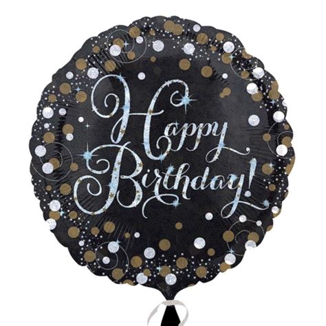 18″ Sparkling Birthday Holographic Foil Balloon Balloon Warehouse