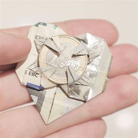 Dollar Bill Origami Heart Dollar Bill Origami Origami Heart Dollar Bill