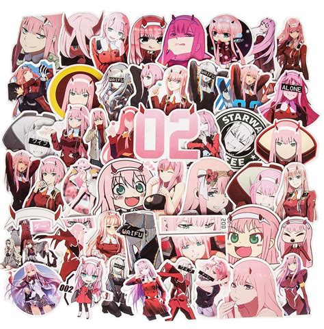 Zero Two Anime Sticker Pack 002 Darling In The Franxx Show Etsy