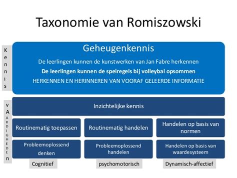 Mli Ervaringen En Opdrachten Taxonomie Van Romiszowski