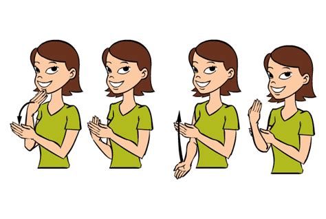 Asl Sign For Good Figure Good Morning In Baby Sign Language Sign