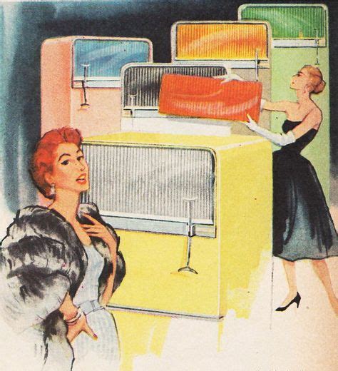 1952 Hotpoint Refrigerator Freezer Ad 1950s Retro Kitchen Housewife Pinterest Refrigerator