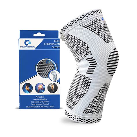 Compressa Knee Compression Sleeve Knee Brace For Men And Women Knee Support For