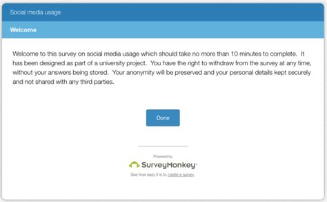 4 Example Of Welcome Screen Developed In Surveymonkey Download