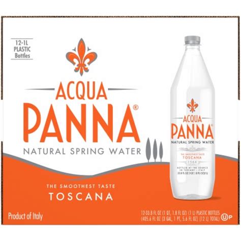 Acqua Panna Toscana Natural Spring Water 12 Bottles 1 L Foods Co
