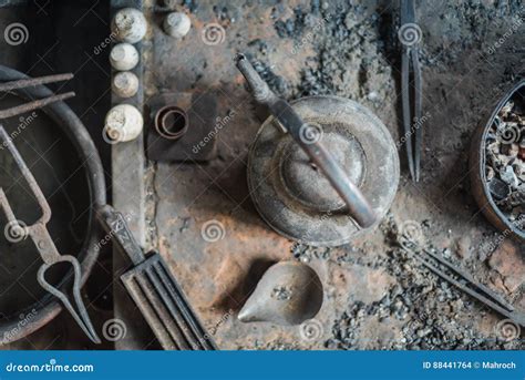 At Silversmith S Workshop Stock Photo Image Of Precious 88441764