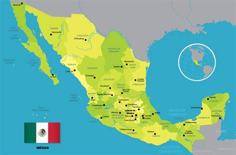 Mapa De Mexico Con Sus Estados