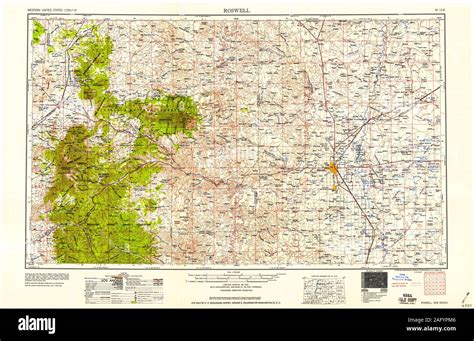 Mapa De Roswell Nuevo Mexico Fotografías E Imágenes De Alta Resolución