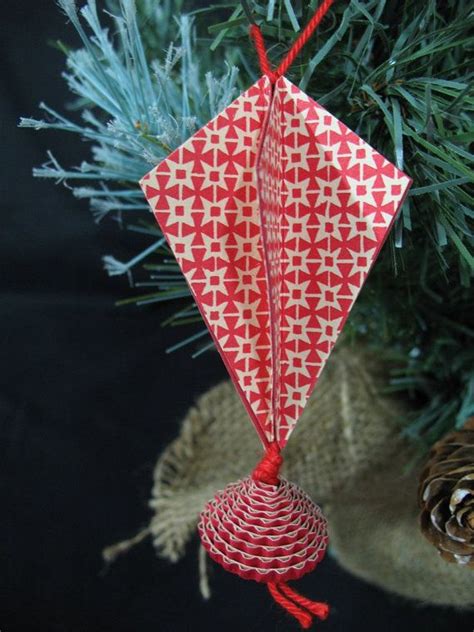 Christmas Ornament In Paper Diamond Decoration от Italianbookandco