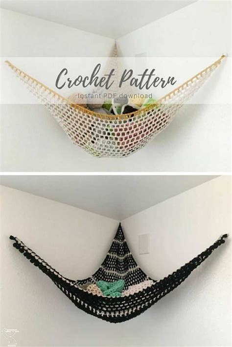 This is a very easy project that can be finished in an hour or two. Free Crochet Toy Hammock Pattern Customizable Stuffed ...