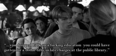 The story of a genius plagued with attachment and intimacy issues still resonates with audiences today as the with that, here are top 10 quotes from good will hunting. Good Will Hunting (1997) | Cinéma, Mood, Photos