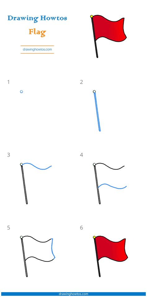 how to draw a flag step by step easy drawing guides drawing howtos