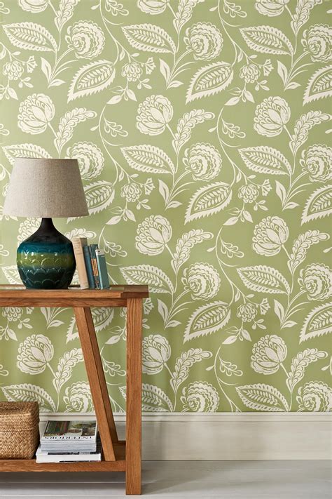 Buy Artisan Floral Green Wallpaper From The Next Uk Online Shop