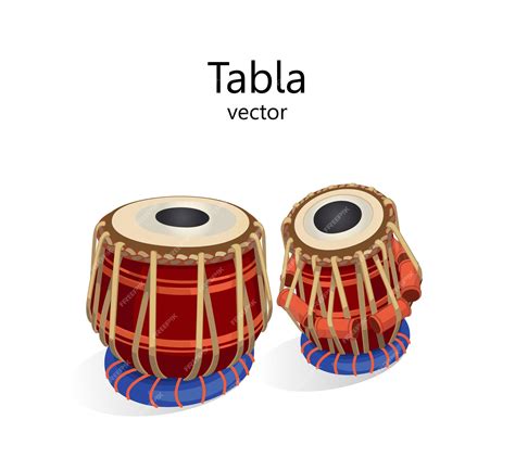 Premium Vector Tabla Percussion Oriental Musical Instrument