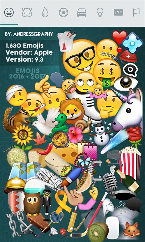 Emojis Apple Ios 93 2016 Pack Png By Andressgraphy