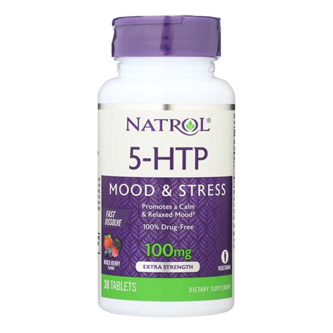 Natrol 5 Htp Fast Dissolve Wild Berry 100 Mg 30 Tablets Ebay