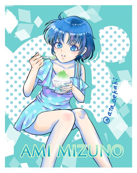 Mizuno Ami Bishoujo Senshi Sailor Moon Highres Girl Ata Blue Eyes Blue Hair Character