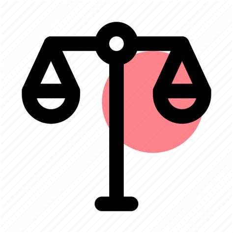 Balance Equal Justice Libra Scale Scales Unbalance Icon
