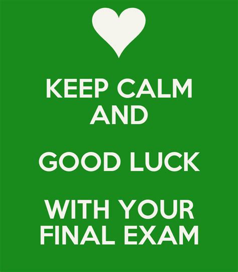 Keep Calm Final Exam Quotes