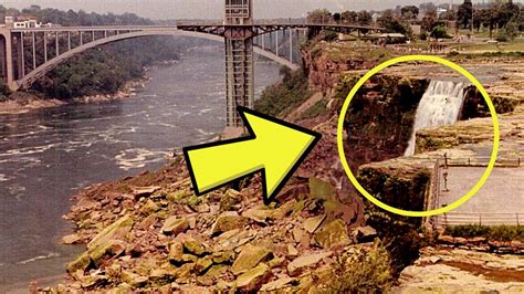 Incredible Discovery After The Draining Of Niagara Falls In