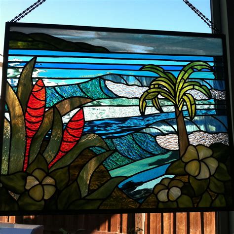 Tropical Stained Glass Panel By Melinda Sandefur Stained Glass Art