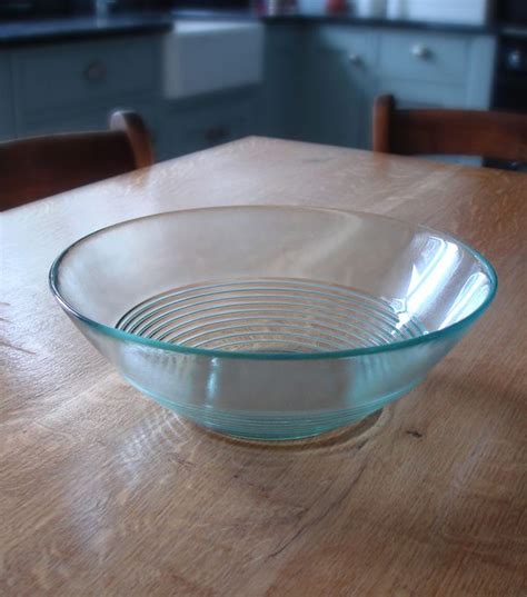 Recycled Glass Bowl Large 25cm Natural Simplicity
