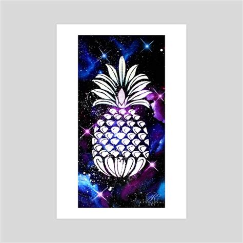 Galaxy Pineapple An Art Print By Addison Kanoelani Inprnt