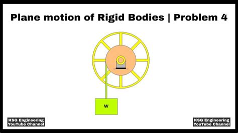 Plane Motion Of Rigid Bodies Energy And Momentum Problem 1