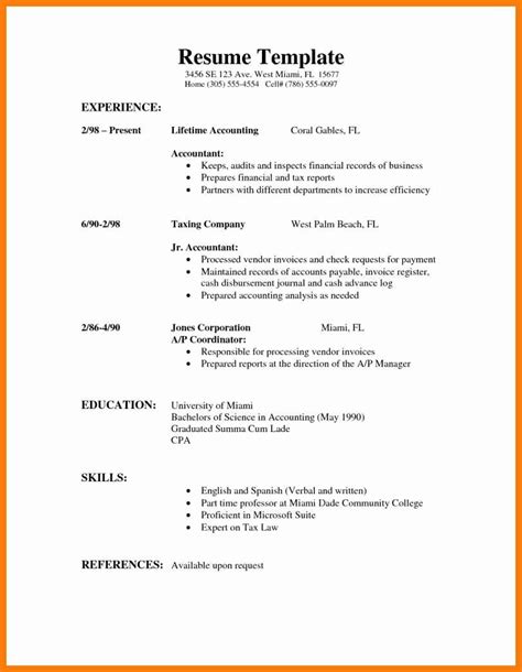 First Job Resume Template For High School Student