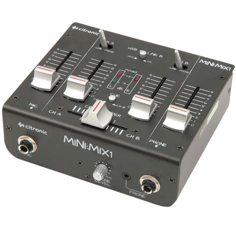 Citronic Mini Mix1 Usb Mixer Studio And Recording From Inta Audio Uk