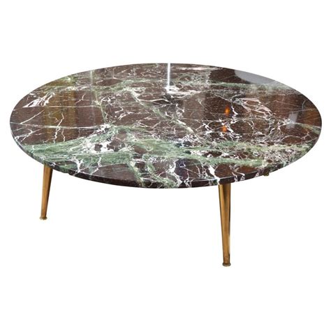 Mid century round coffee table legs id f playgunny online. Mid Century 40' Round Green Marble Coffee Table | 1stdibs ...