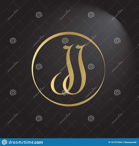 Creative Letter Jj Logo Design Vector Template Initial Linked Letter
