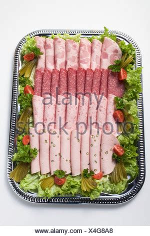 Attractively Arranged Cold Cuts Platter Stock Photo Alamy