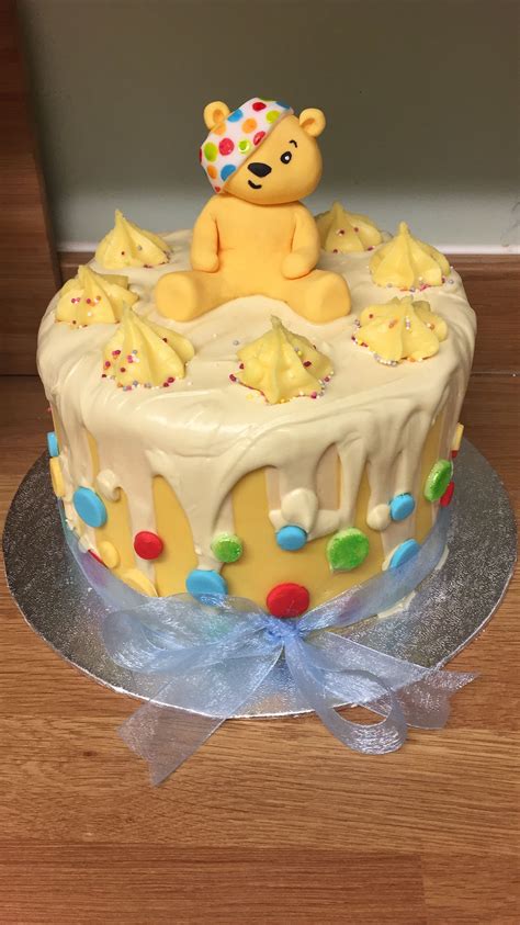 Pudsey Bear Drip Cake Cake Drip Cakes Cake Inspiration